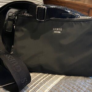 GUESS Black Nylon Crossbody Bag